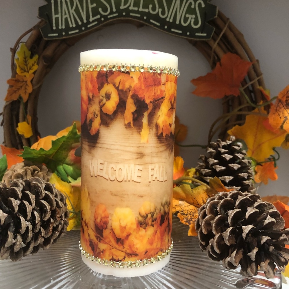 Fall Scented Personalized Candle